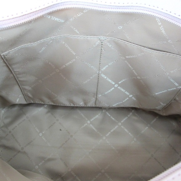 Michael Kors Medium Jet Set Saffiano Leather Top-Zip Multifunction Tote Handbag - Picture 8 of 11